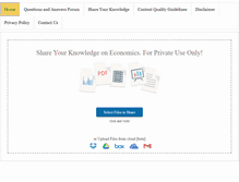 Tablet Screenshot of economicsdiscussion.net